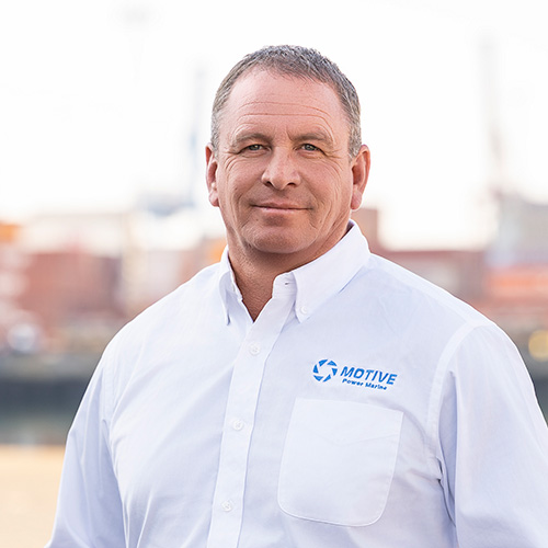 Headshot of JD Schultz, President of Motive Power Marine